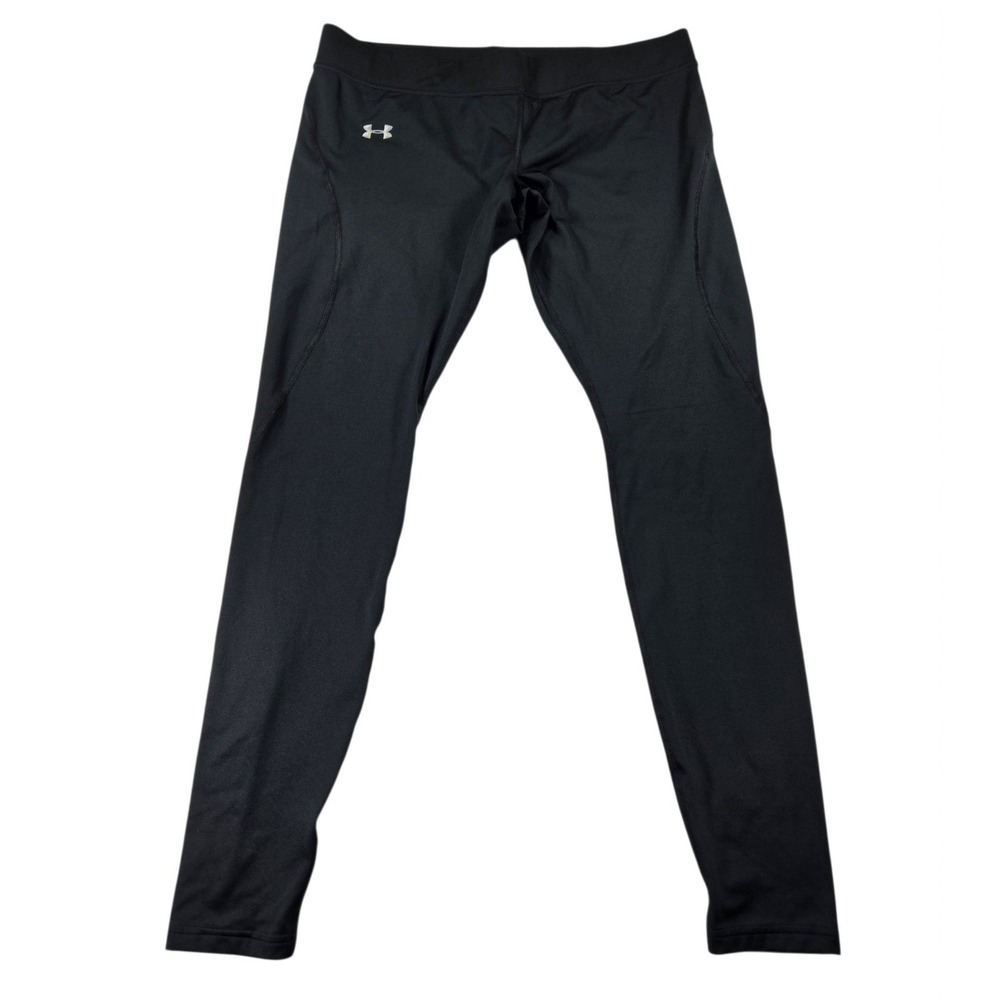 Under Armour Womens Large ColdGear Fitted Leggings Black Athletic Tights